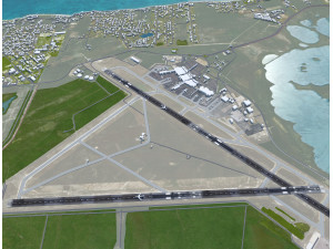 Lynden Pindling International Airport Nassau 15km 3D 模型