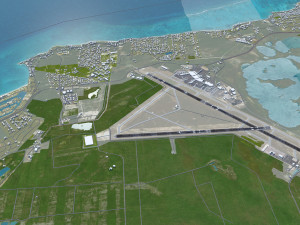 Lynden Pindling International Airport Nassau 15km 3D 模型
