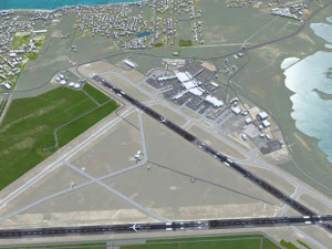 Lynden Pindling International Airport Nassau 15km 3D Model
