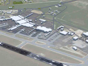Lynden Pindling International Airport Nassau 15km 3D Model