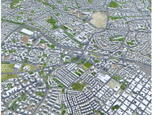 Beer Sheva city Israel 20km 3Dモデル