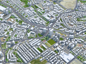 Beer Sheva city Israel 20km 3Dモデル