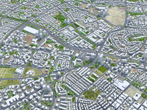 Beer Sheva city Israel 20km 3Dモデル
