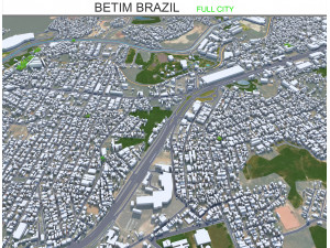 Betim city Brazil 30km Modelo 3D