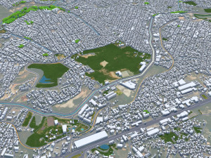 Betim city Brazil 30km 3Dモデル