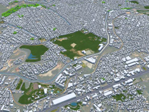 Betim city Brazil 30km 3D Model