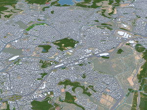 Betim city Brazil 30km 3Dモデル