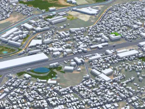 Betim city Brazil 30km 3D Model