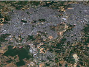 Betim city Brazil 30km 3Dモデル
