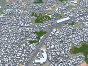Betim city Brazil 30km 3Dモデル