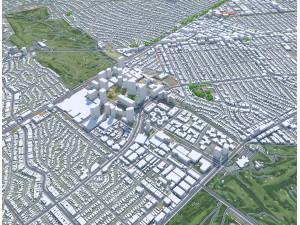 Beverley Hills city California USA 15km Model 3D