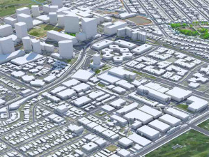 Beverley Hills city California USA 15km Model 3D