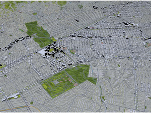 Beverley Hills city California USA 15km Model 3D