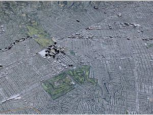 Beverley Hills city California USA 15km 3D Model