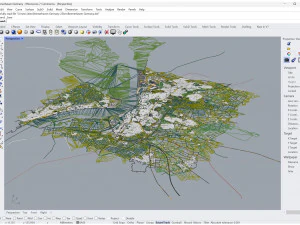 Cidade de Bremerhaven Alemanha 25 km Modelo 3D