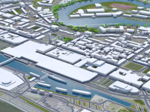 Bremerhaven city Germany 25km Modelo 3D