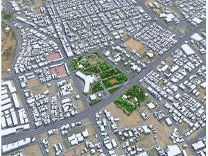 Buraydah city Saudi Arabia 35km 3D 模型
