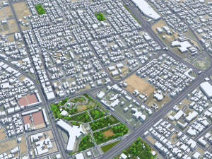 Buraydah city Saudi Arabia 35km 3D 模型