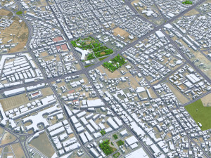 Buraydah city Saudi Arabia 35km 3D 模型