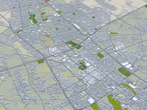 Buraydah city Saudi Arabia 35km 3D 模型
