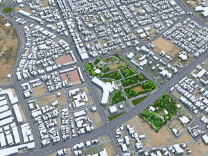 Buraydah city Saudi Arabia 35km 3D 模型