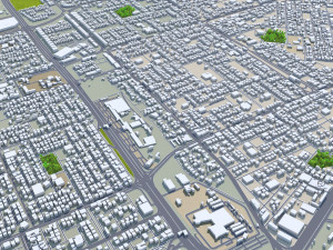 Buraydah city Saudi Arabia 35km 3D 模型