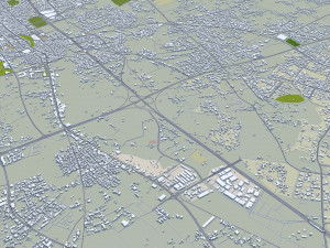 Buraydah city Saudi Arabia 35km 3D 模型