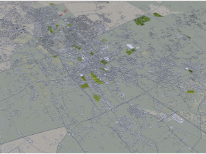 Buraydah city Saudi Arabia 35km 3D 模型