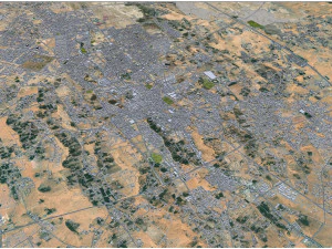 Buraydah city Saudi Arabia 35km 3D Model