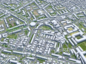 Chisinau city Moldova 35km 3D Model