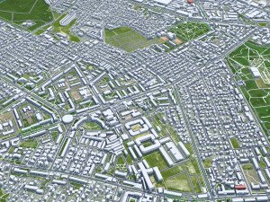 Chisinau city Moldova 35km 3D Model