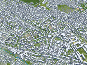 Chisinau city Moldova 35km 3D Model