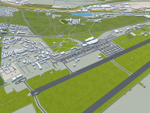 Chisinau city Moldova 35km 3D Model