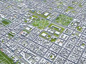 Chisinau city Moldova 35km 3D Model
