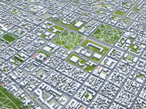 Chisinau city Moldova 35km 3D Model