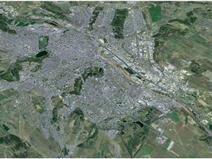 Chisinau city Moldova 35km 3D Model
