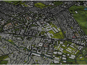 Chisinau city Moldova 35km 3D Model