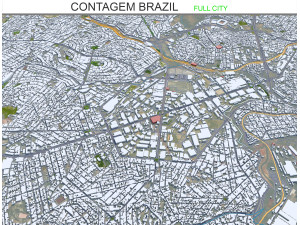 Contagem city Brazil 30km Modelo 3D