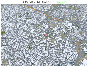 Kota penularan Brasil 30km Model 3D