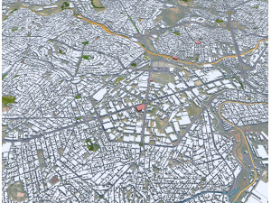 Contagem city Brazil 30km Modelo 3D