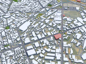 Contagem city Brazil 30km 3D Model