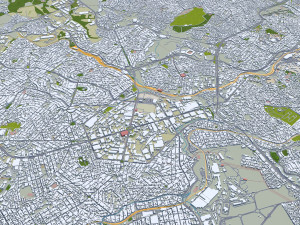 Contagem city Brazil 30km Modelo 3D