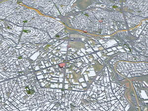 Contagem city Brazil 30km Modelo 3D