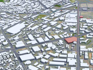 Contagem city Brazil 30km 3D Model
