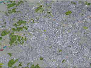 Contagem city Brazil 30km Modelo 3D