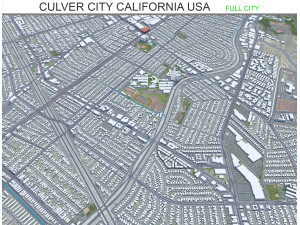 Culver City California USA 15km Modelo 3D
