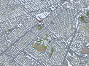 Culver City California USA 15km Model 3D