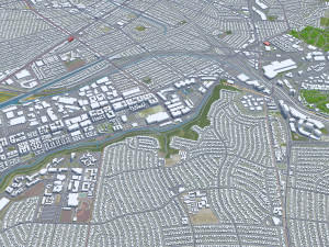Culver City California USA 15km Model 3D