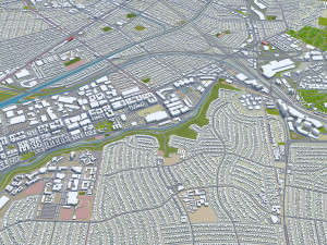 Culver City California USA 15km Model 3D