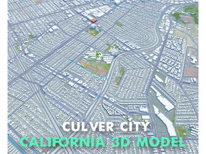 Culver City California USA 15km Model 3D